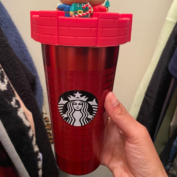 Starbucks 18oz Christmas SS w/ Topper